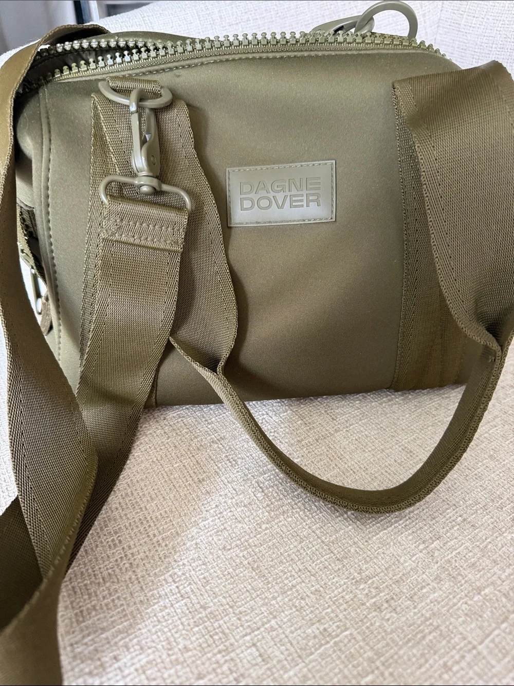 Dagne Dover Olive Green Crossbody Messenger Bag